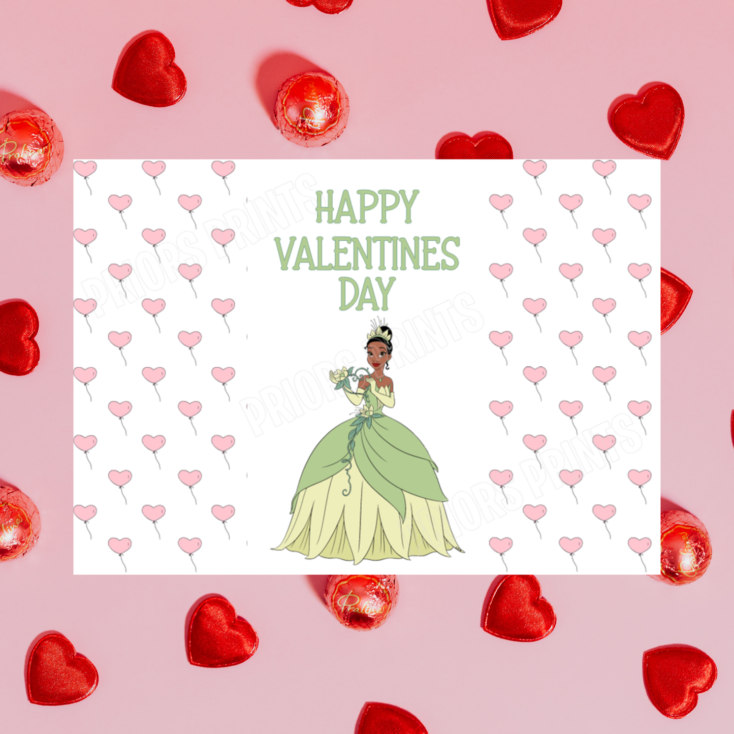 Cute Disney Princess Valentines Day Chocolate Bar Wrappers Belle I Sleeping Beauty I Little Mermaid I Tiana I Rapunzel I Ariel I Tangled