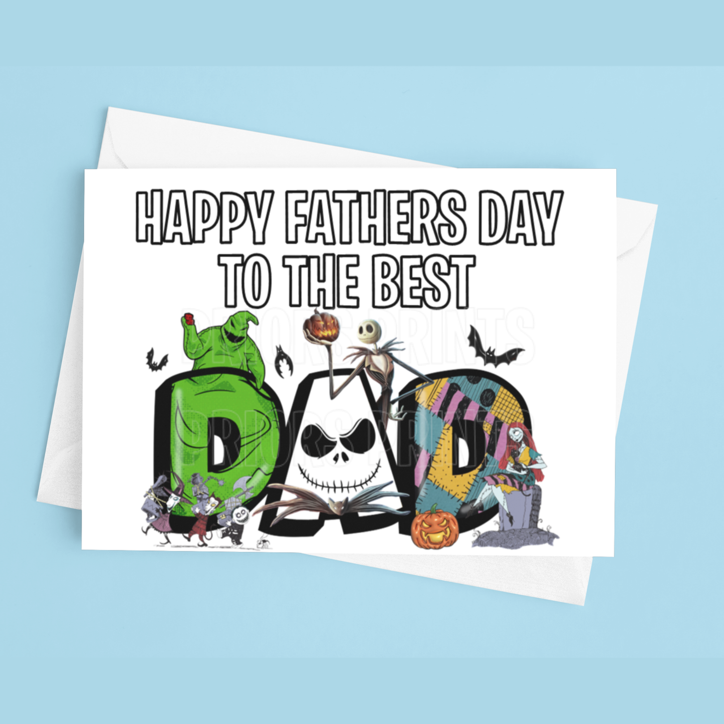 Fathers Day Card Mixed Character- To the best Dad or Papa