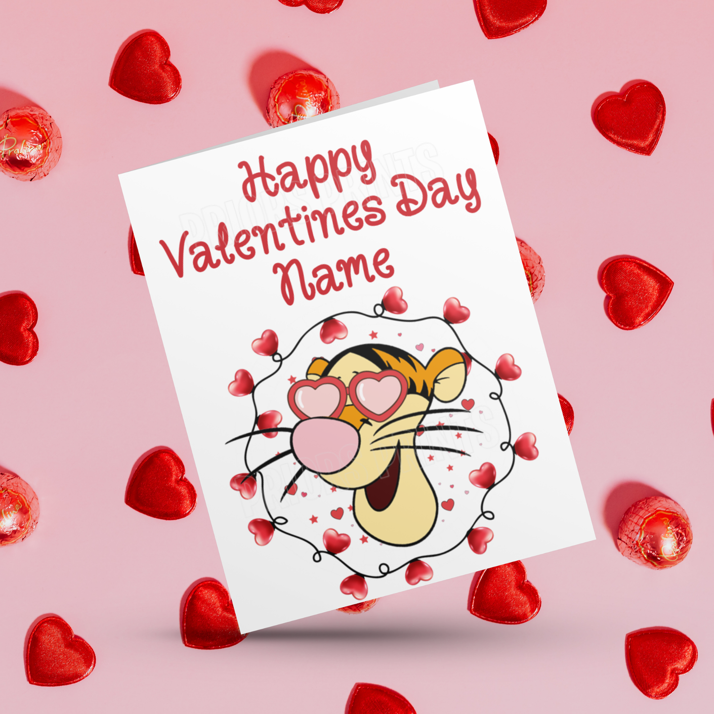 Disney Character Personalised Valentines Day Card 2 I Minnie I Mickey I Winnie The Pooh I Lion King I Lady & The Tramp I Dumbo I Pluto