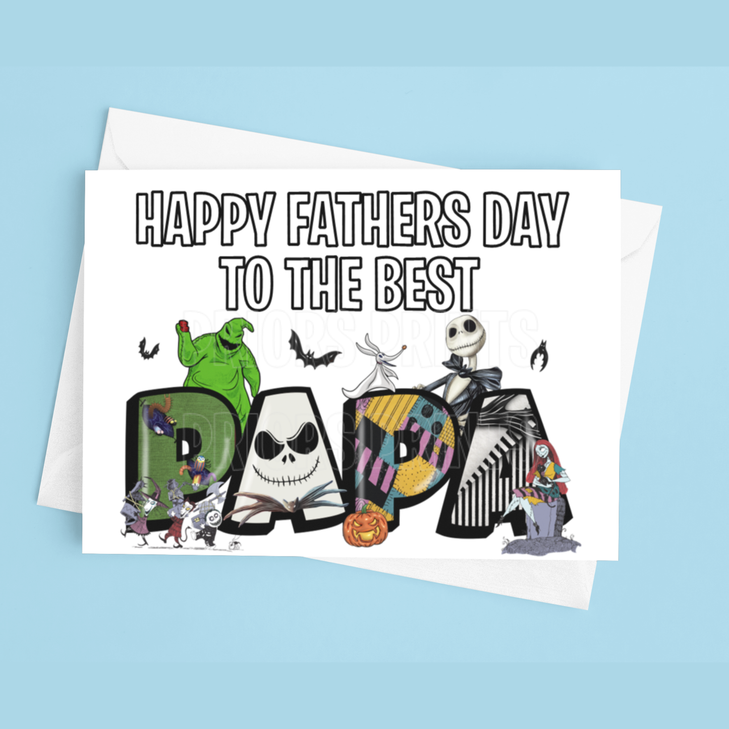 Fathers Day Card Mixed Character- To the best Dad or Papa