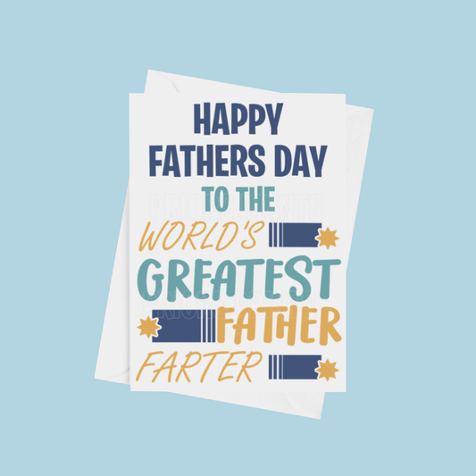 Greatest Farter Fathers Day Card