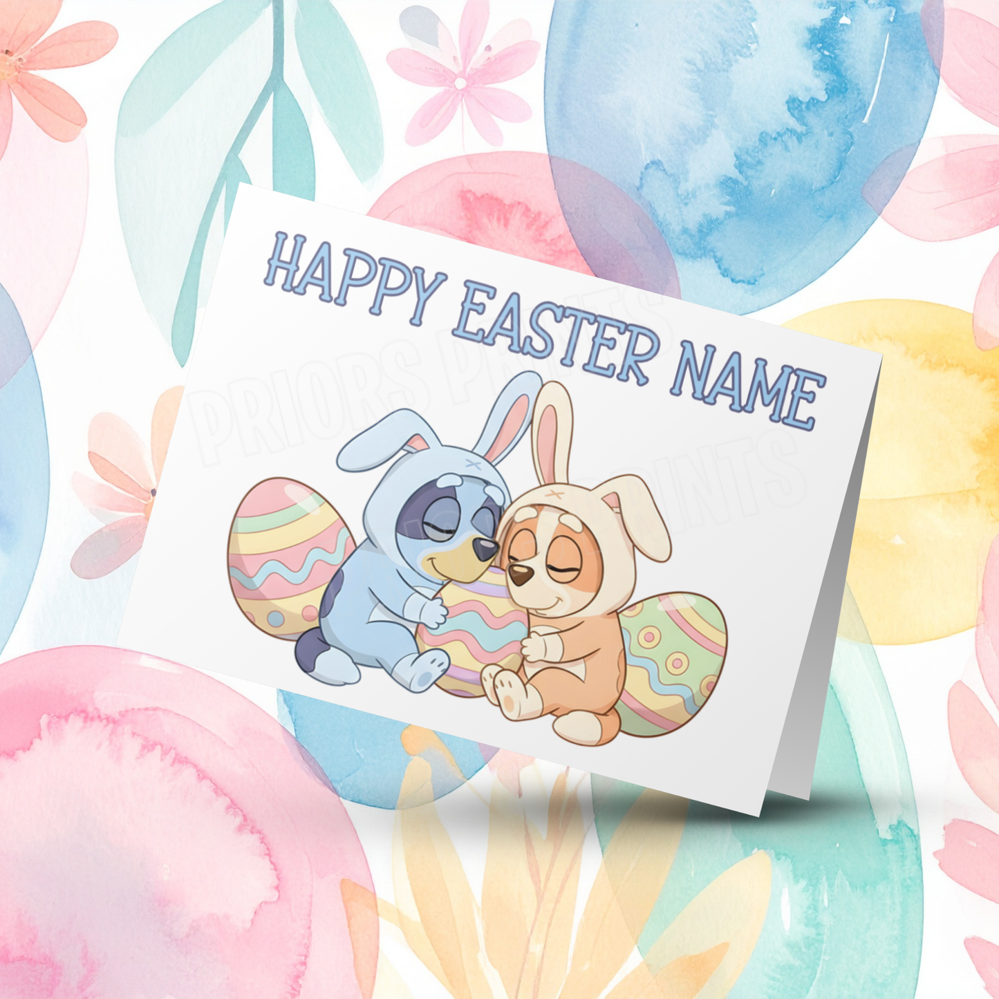 Bluey Personalised Easter Card