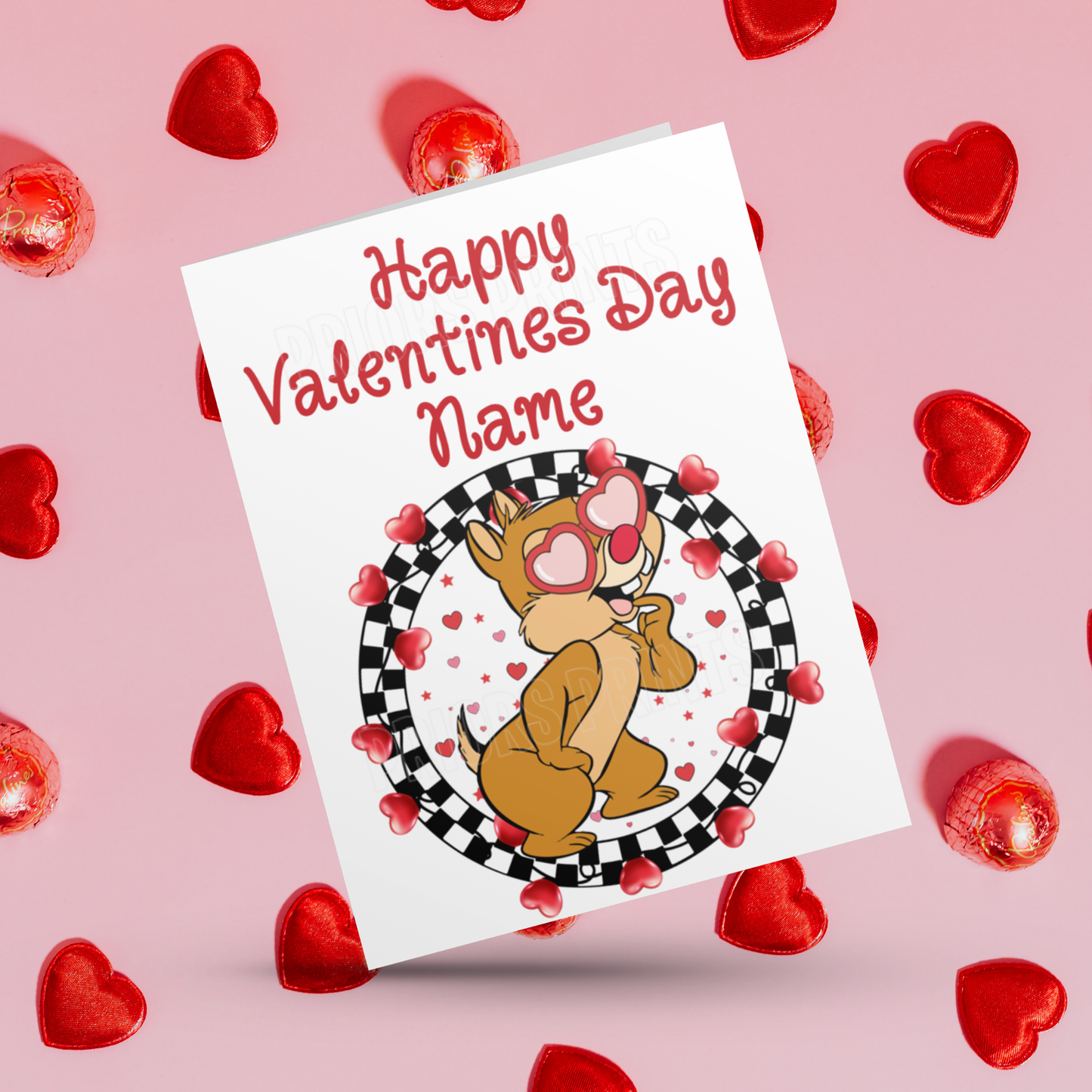 Disney Character Personalised Valentines Day Card 2 I Minnie I Mickey I Winnie The Pooh I Lion King I Lady & The Tramp I Dumbo I Pluto