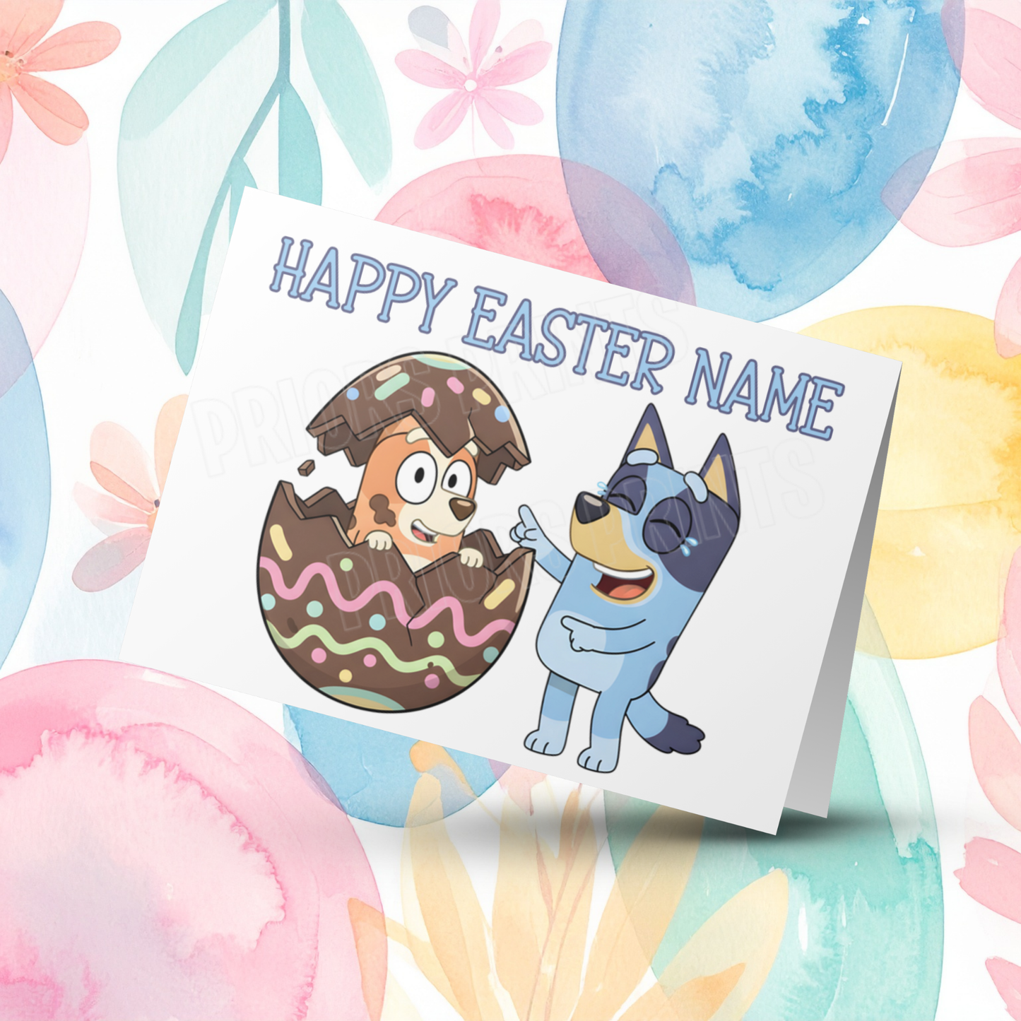 Bluey Personalised Easter Card