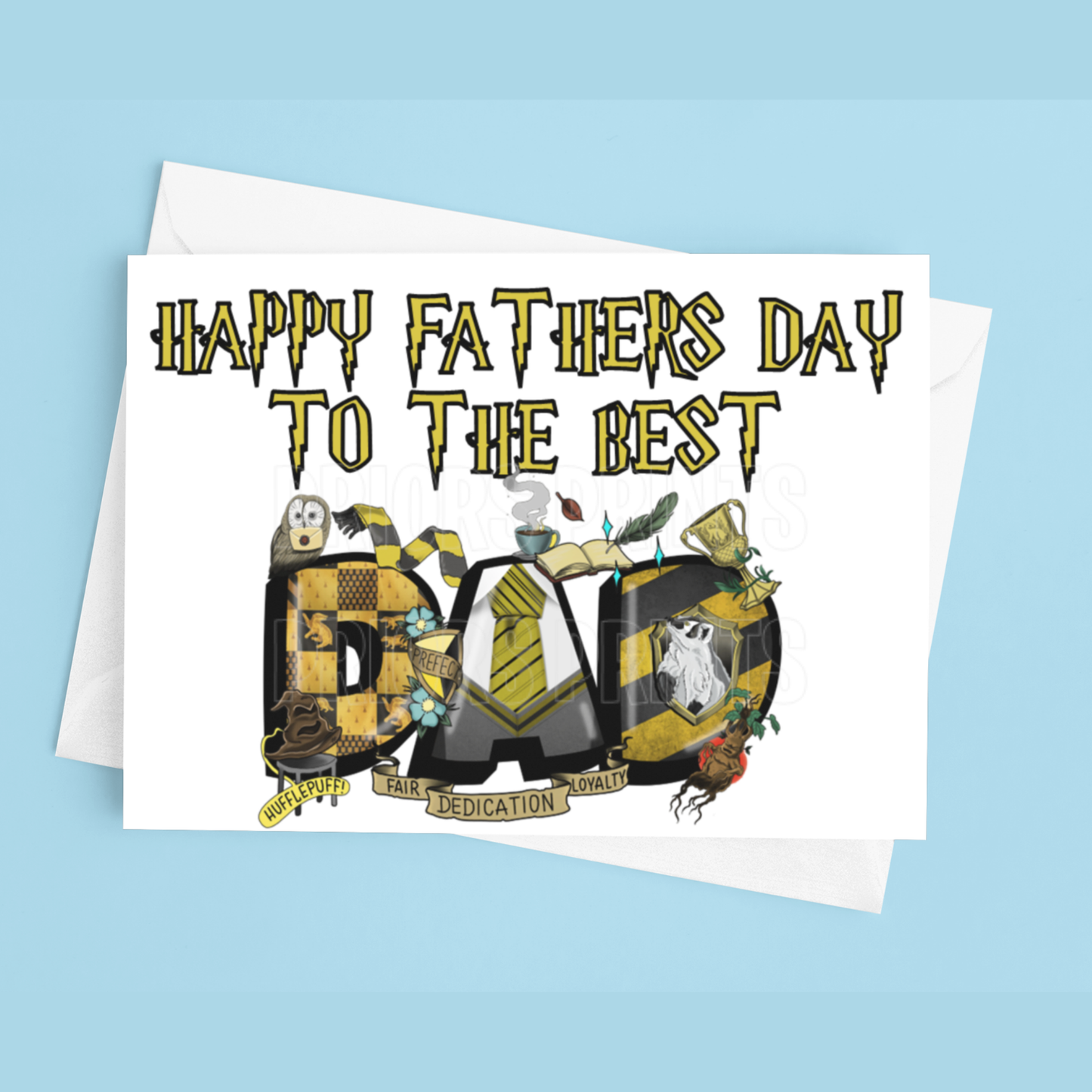 Fathers Day Card Mixed Character- To the best Dad or Papa