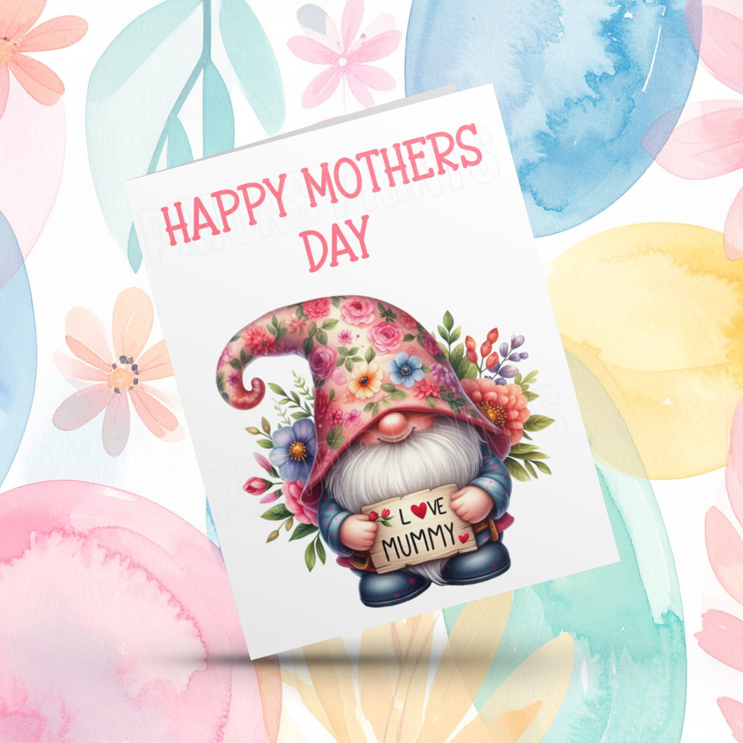 Cute Gnome Happy Mothers Day Card