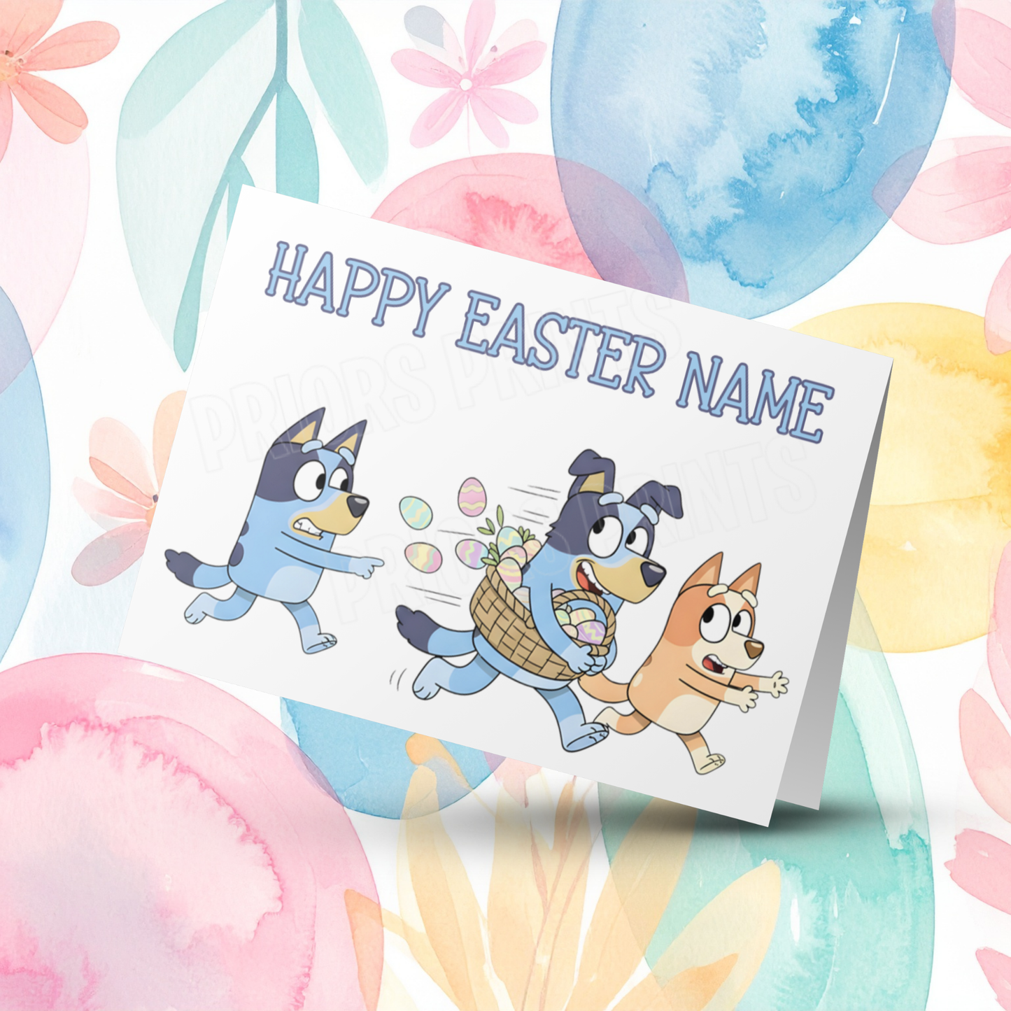 Bluey Personalised Easter Card
