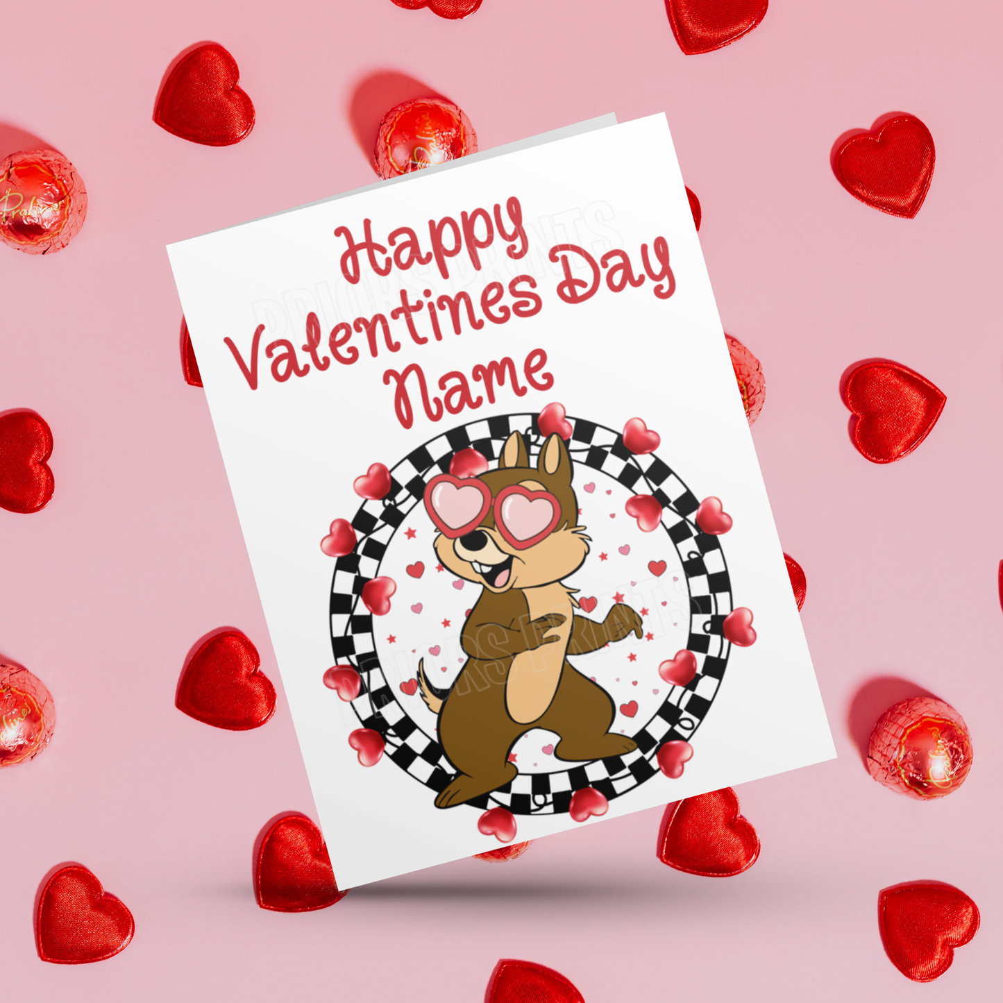 Disney Character Personalised Valentines Day Card 2 I Minnie I Mickey I Winnie The Pooh I Lion King I Lady & The Tramp I Dumbo I Pluto