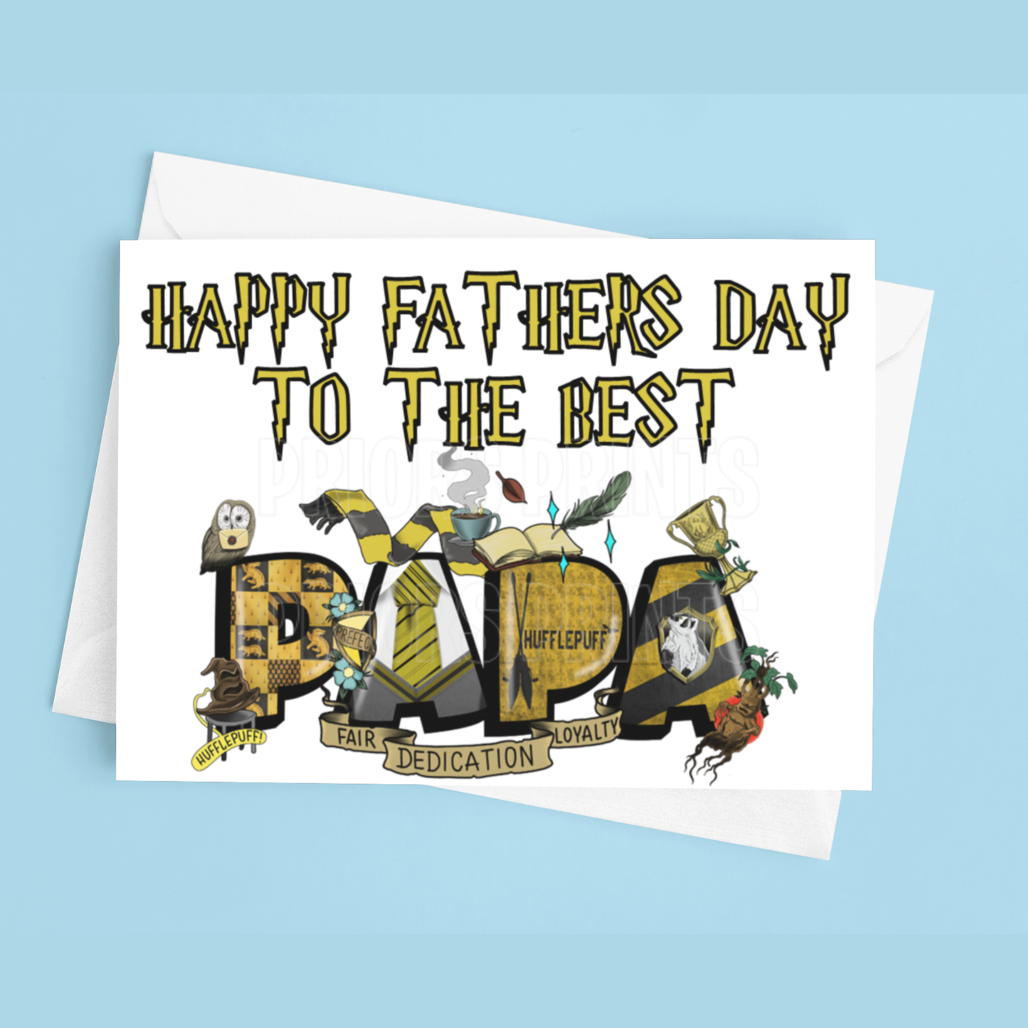 Fathers Day Card Mixed Character- To the best Dad or Papa
