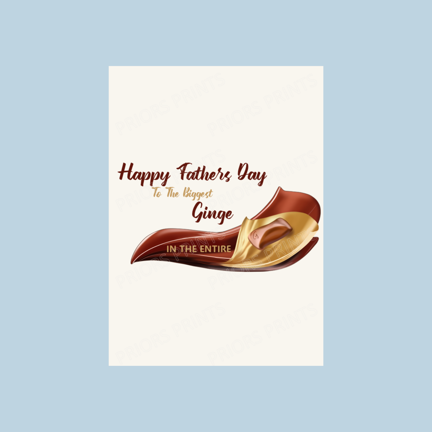 Galaxy Offensive Happy Fathers Day Chocolate Bar Wrapper