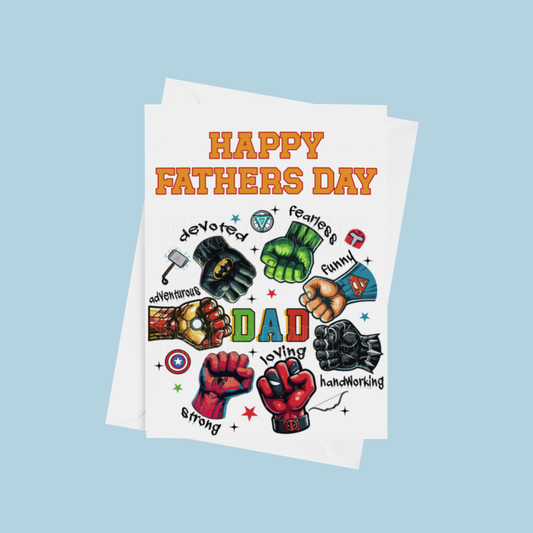 Superhero Fathers Day Card