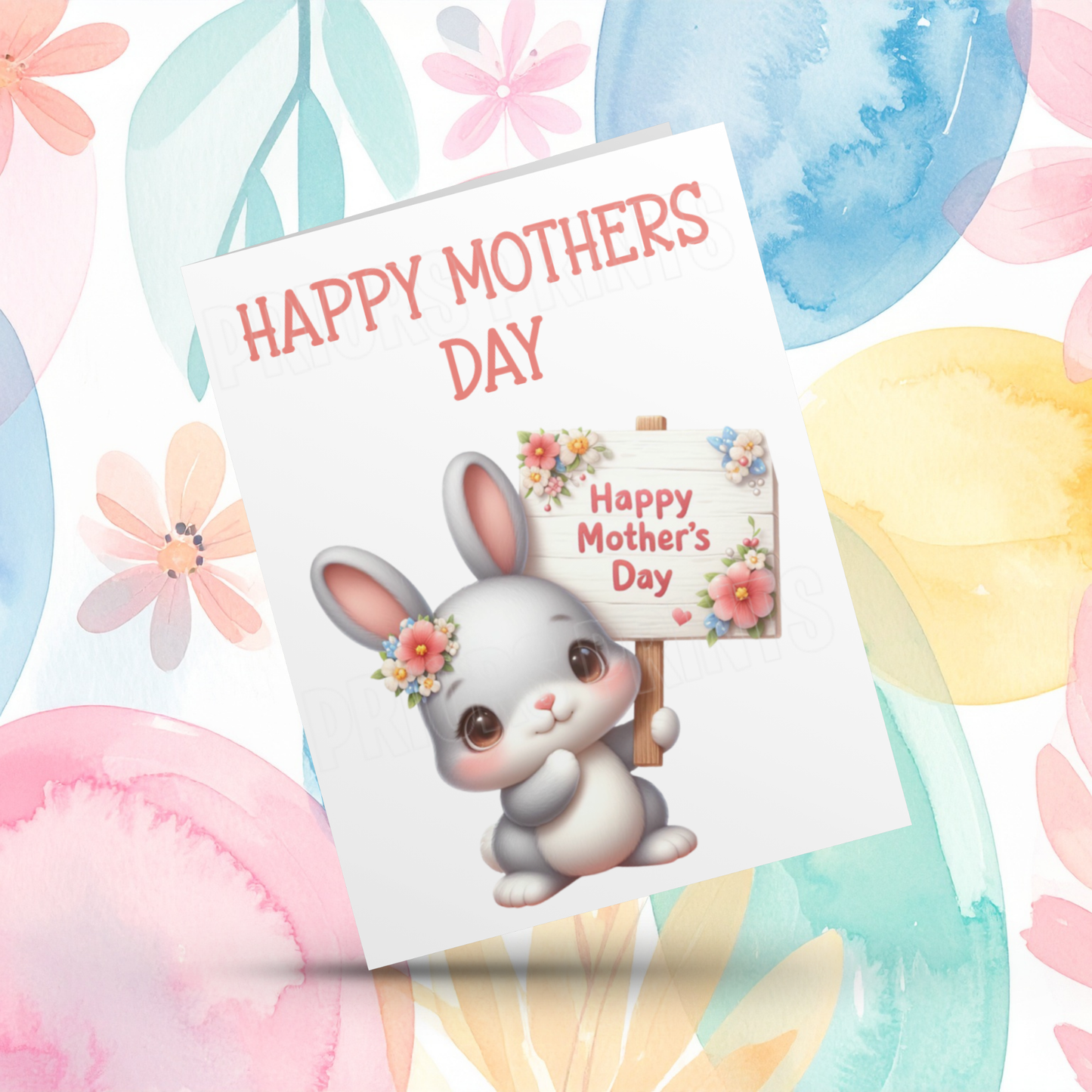 Cute Animals Happy Mothers Day Card