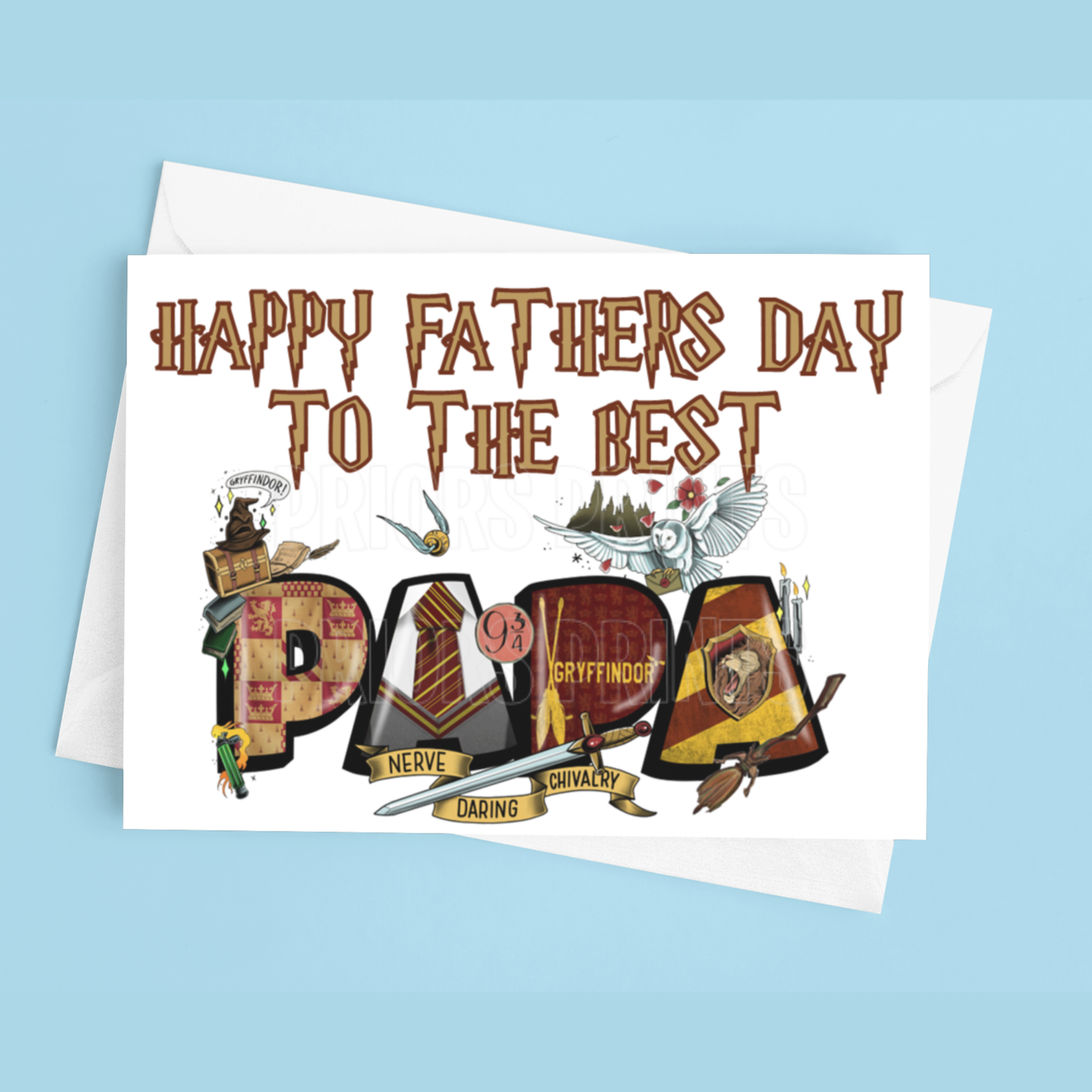 Fathers Day Card Mixed Character- To the best Dad or Papa