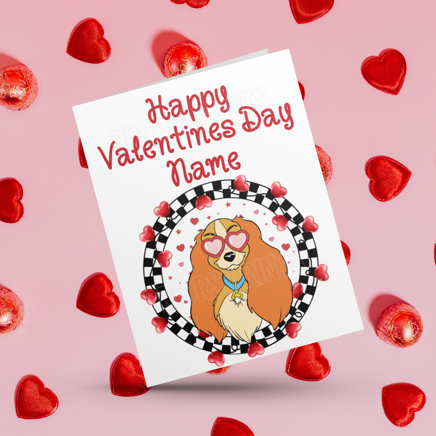 Disney Character Personalised Valentines Day Card 2 I Minnie I Mickey I Winnie The Pooh I Lion King I Lady & The Tramp I Dumbo I Pluto