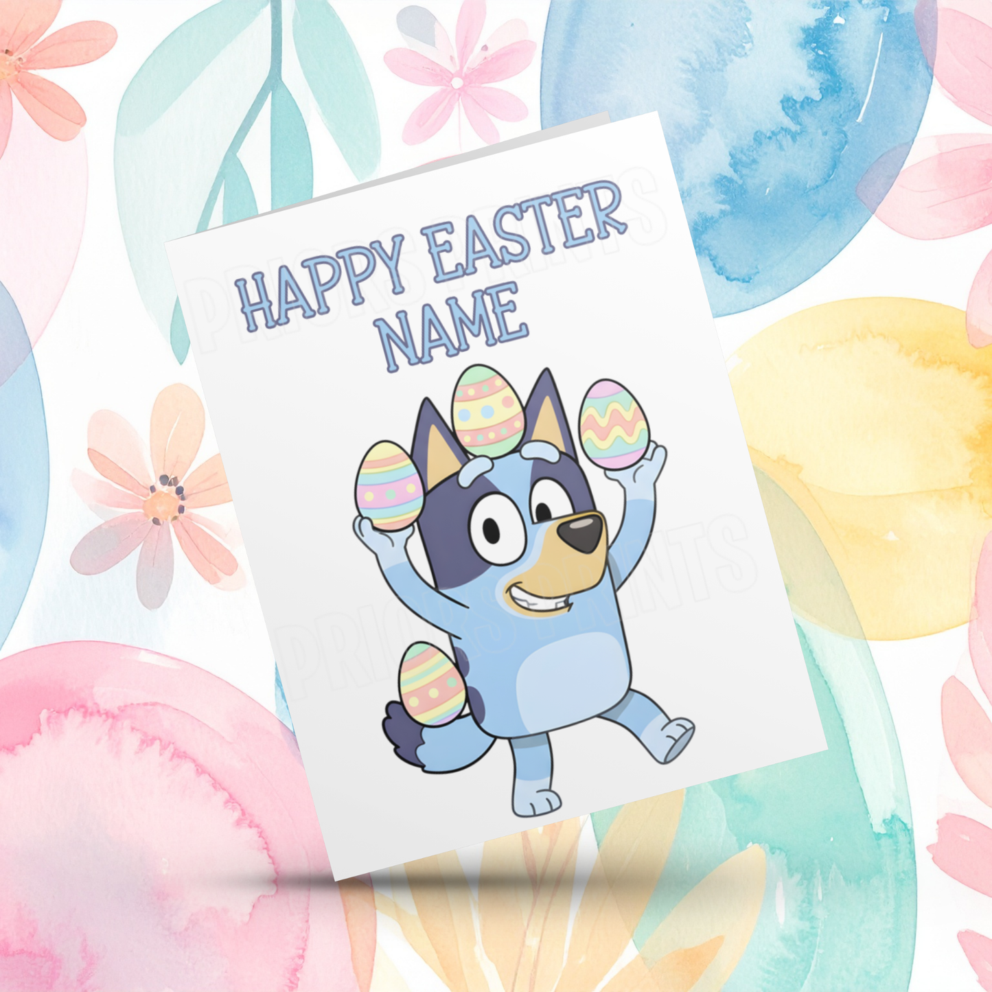 Bluey Personalised Easter Card