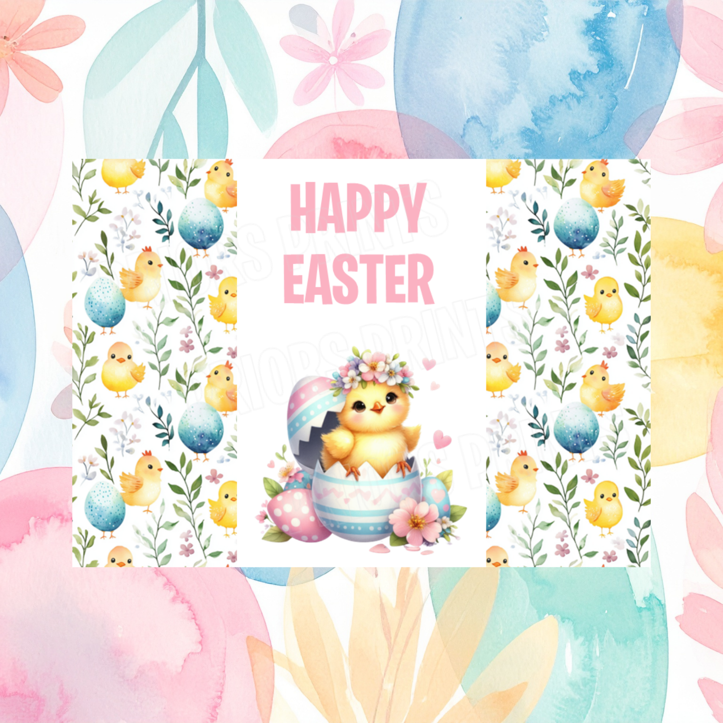Cute Chick Easter Chocolate Bar Wrapper