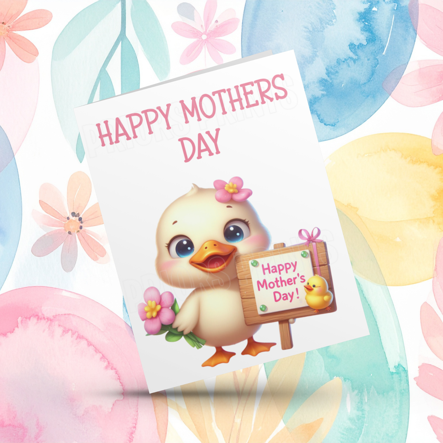 Cute Animals Happy Mothers Day Card