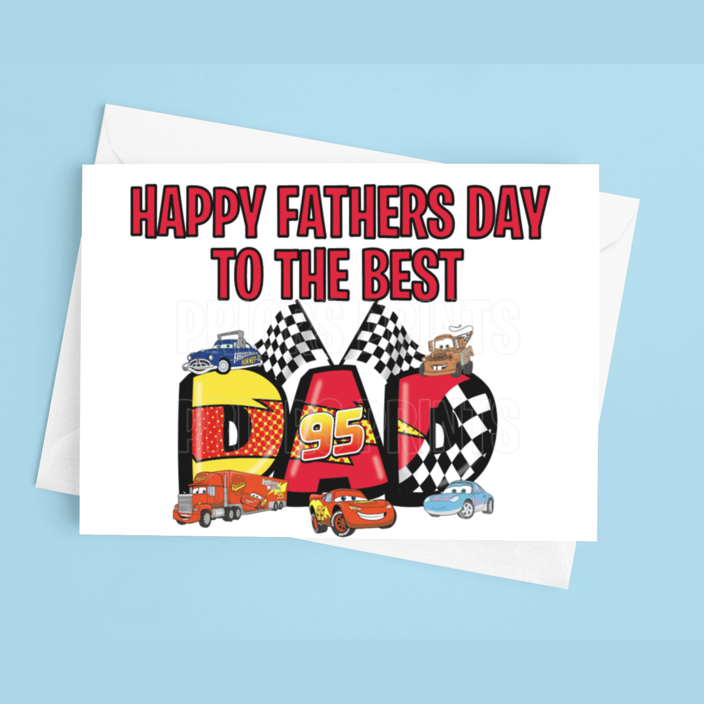 Fathers Day Card Mixed Character- To the best Dad or Papa