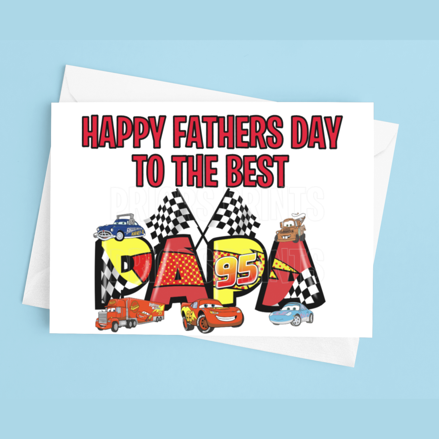 Fathers Day Card Mixed Character- To the best Dad or Papa