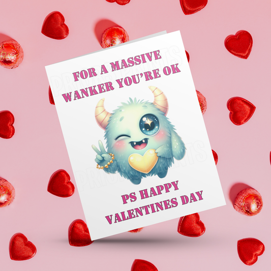 Funny Offensive Personalised Valentines Day Card Listing 1
