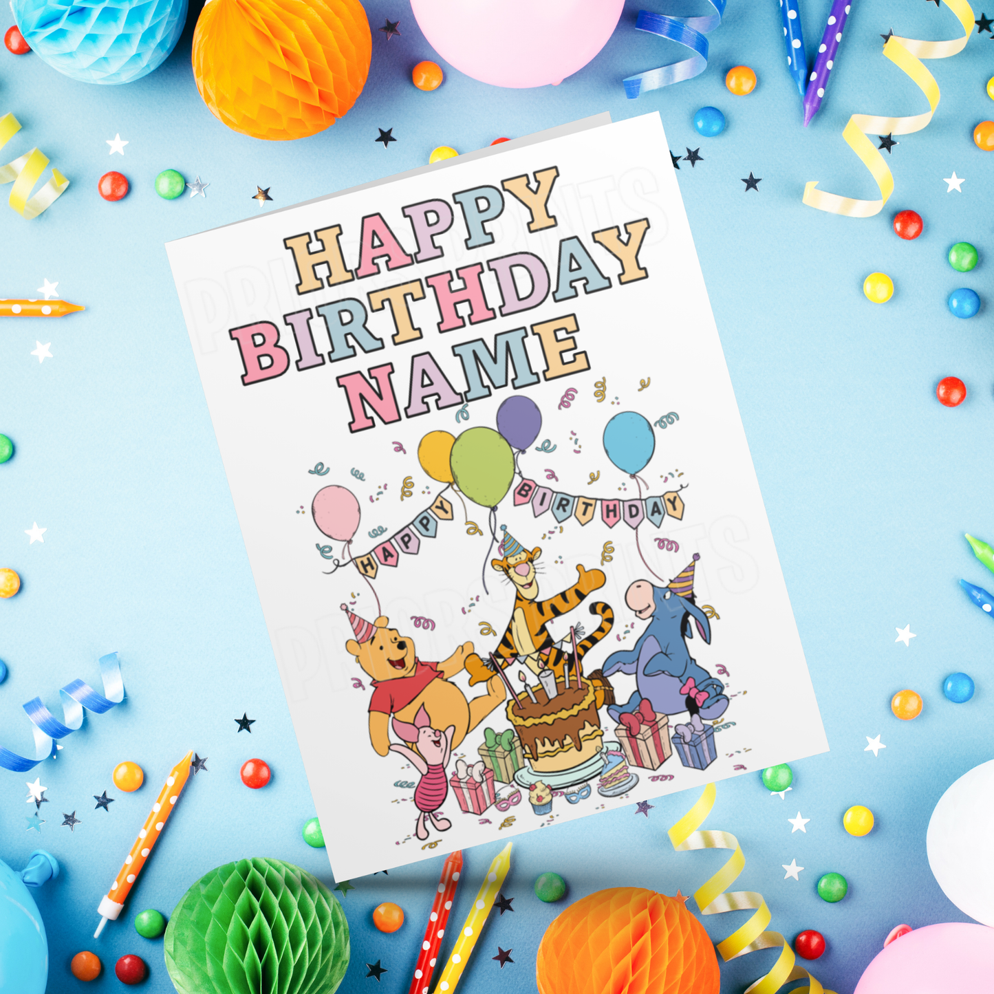 Mixed Disney Characters Personalised Birthday Card I Aladdin I Beauty & The Beast I Cars I Stitch I Princess I Mickey I Inside Out I Spidey