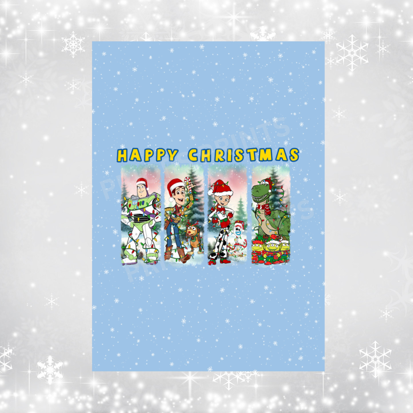 Toy Story Christmas Chocolate Bar Wrapper
