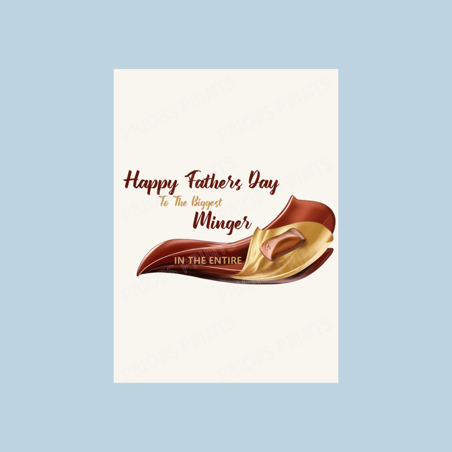 Galaxy Offensive Happy Fathers Day Chocolate Bar Wrapper