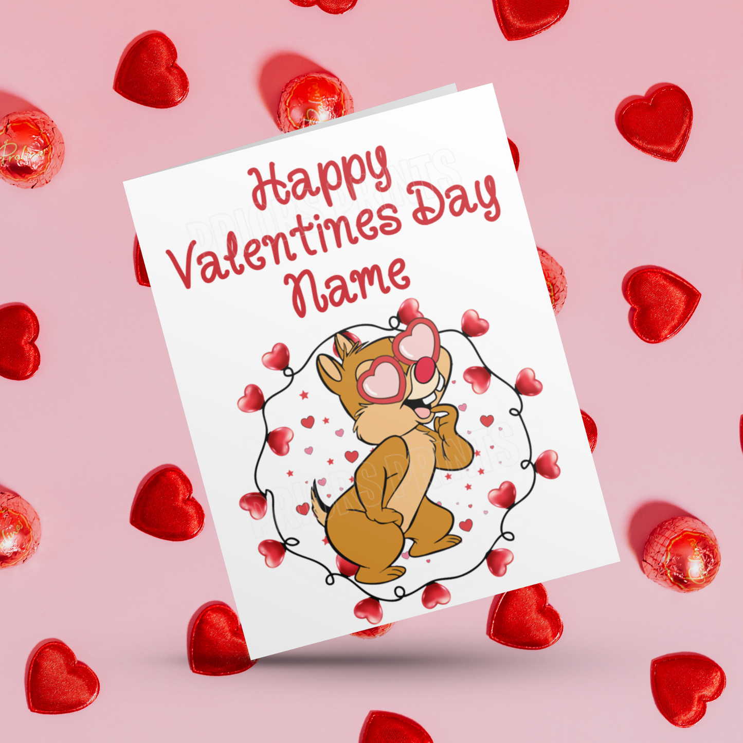 Disney Character Personalised Valentines Day Card 2 I Minnie I Mickey I Winnie The Pooh I Lion King I Lady & The Tramp I Dumbo I Pluto