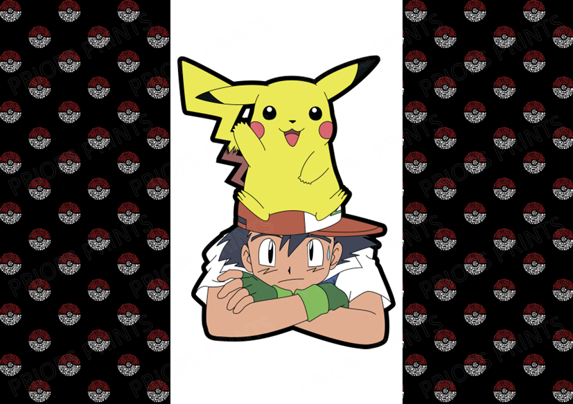Pokemon Chocolate Bar Wrapper- Plain (No Text)