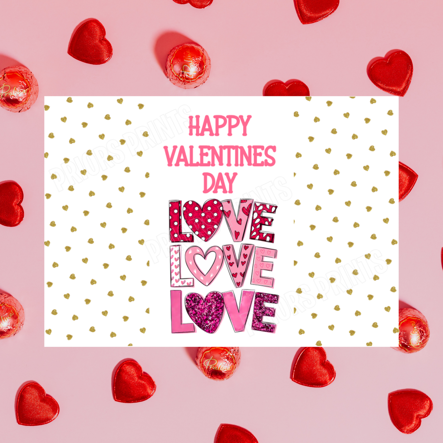 Cute Love Valentines Day Chocolate Bar Wrappers