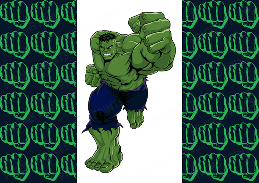 Hulk Chocolate Bar Wrapper- Plain (No Text)