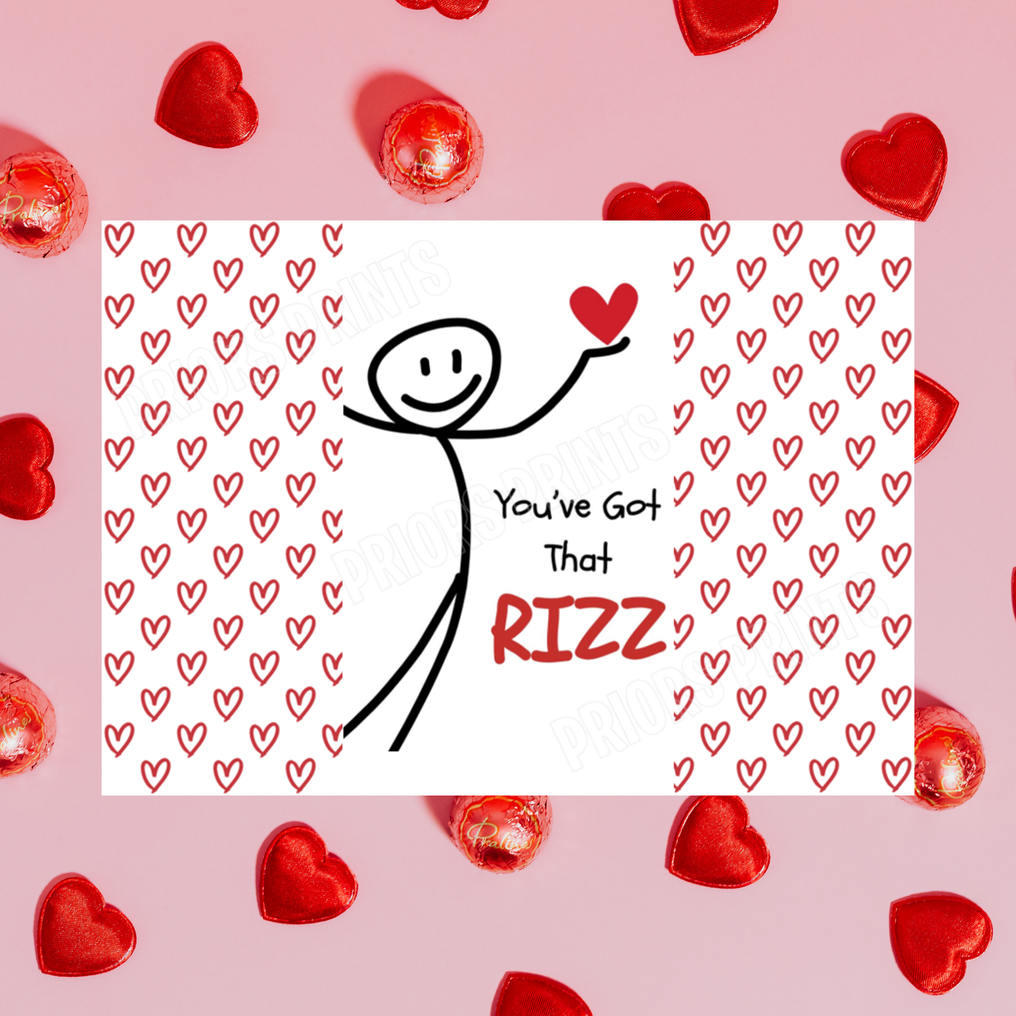 Funny Valentines Day Chocolate Bar Wrapper