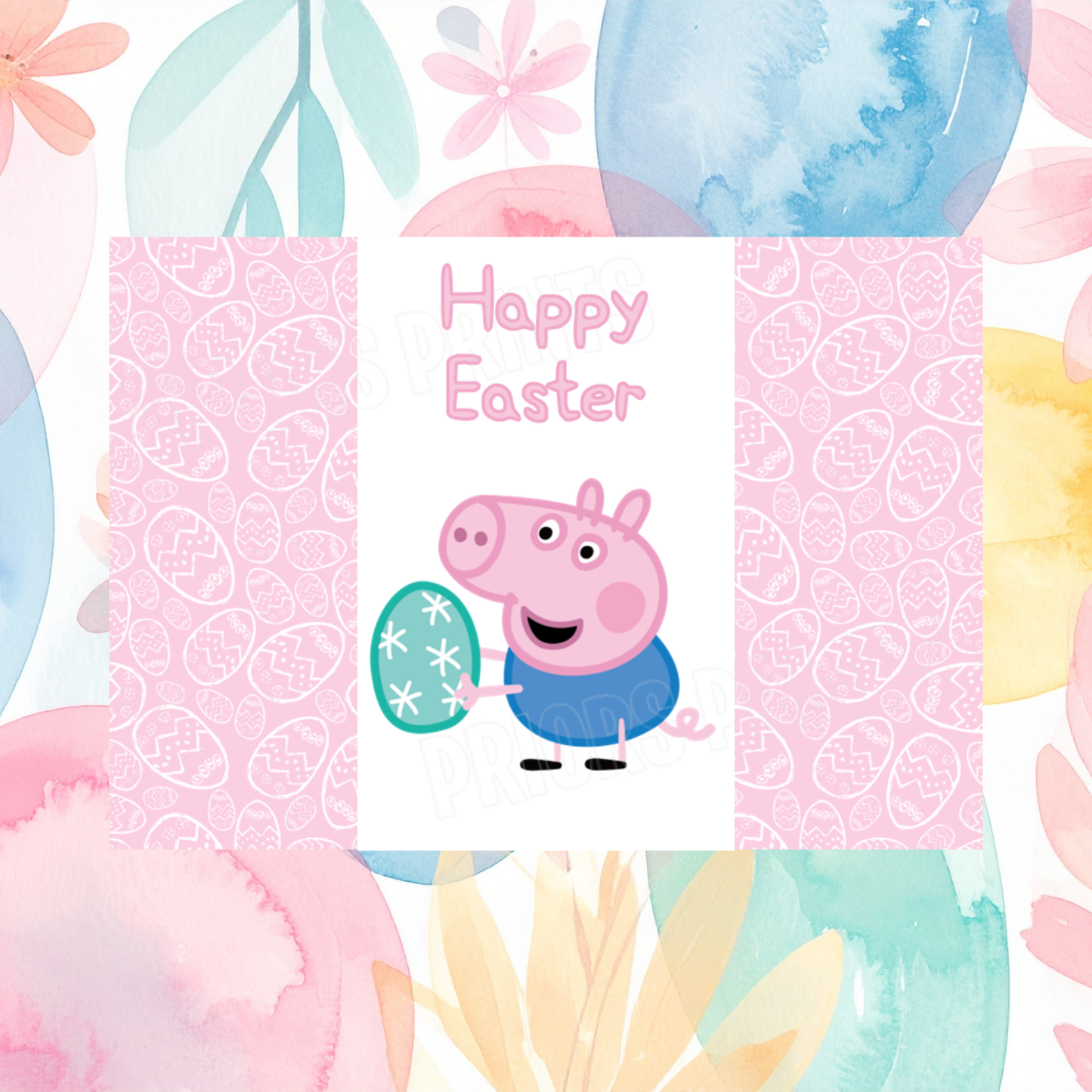 Peppa Pig Easter Chocolate Bar Wrapper