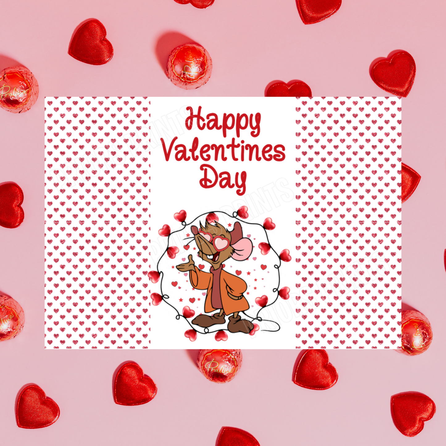 Disney Character Personalised Valentines Day Chocolate Bar Wrappers 3 I Lilo and Stitch I Beauty & The Beast I Tinkerbell I Aristocats I Sleeping Beauty Angel