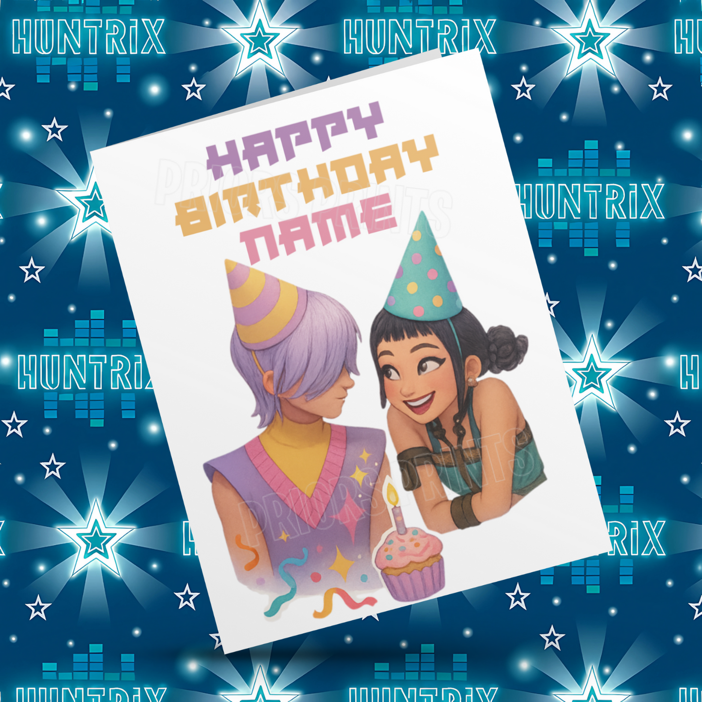 Personalised K Pop Demon Hunters Birthday Card