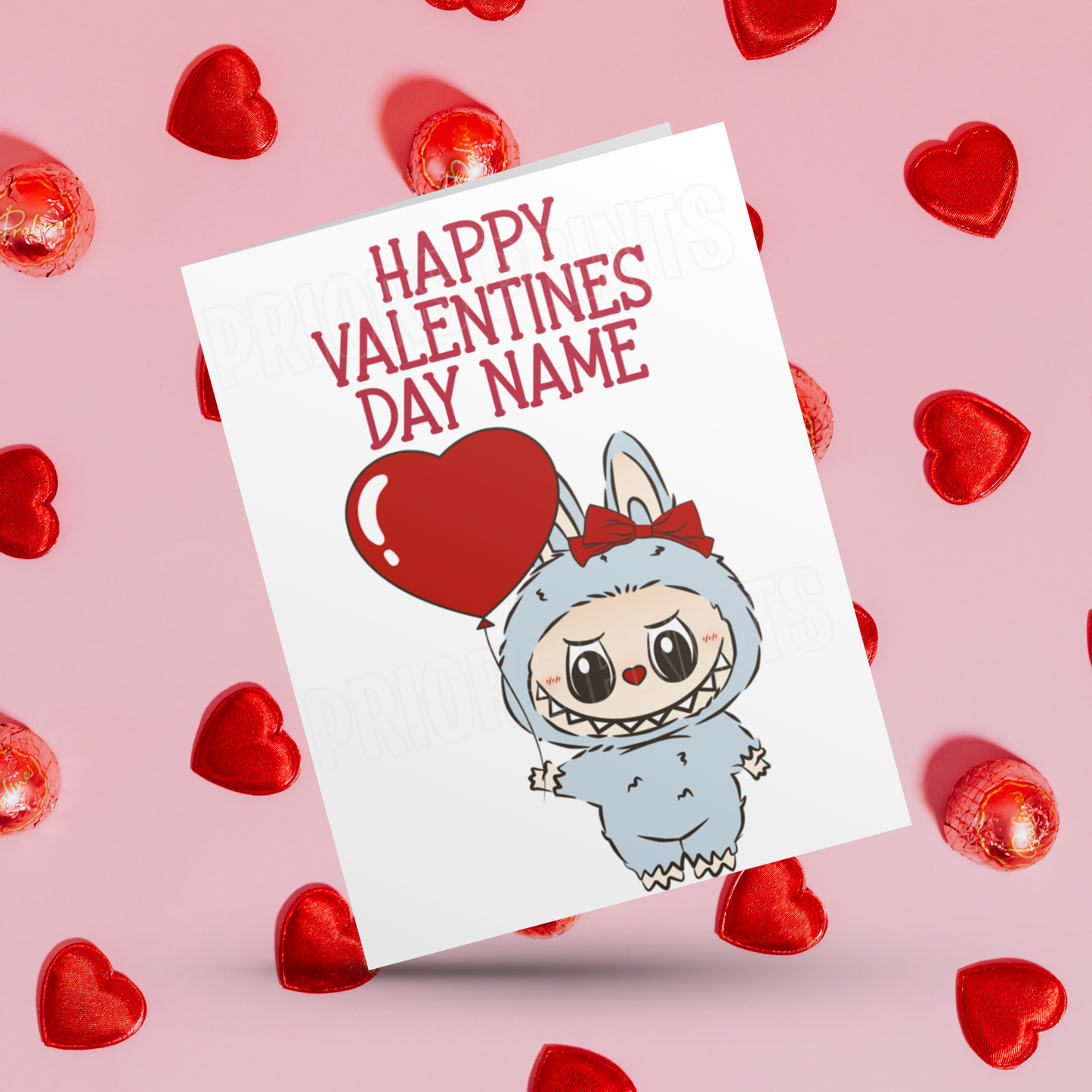 Personalised Labubu Valentines Day Card