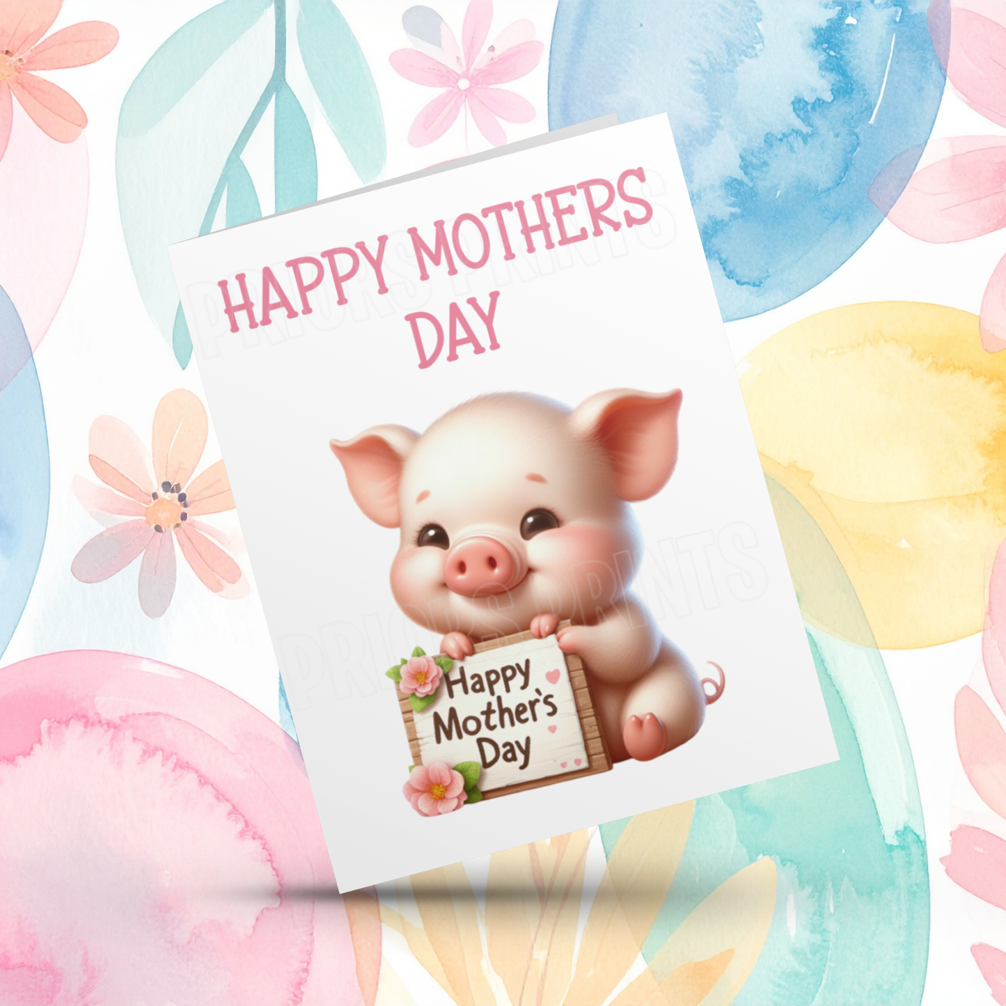 Cute Animals Happy Mothers Day Card