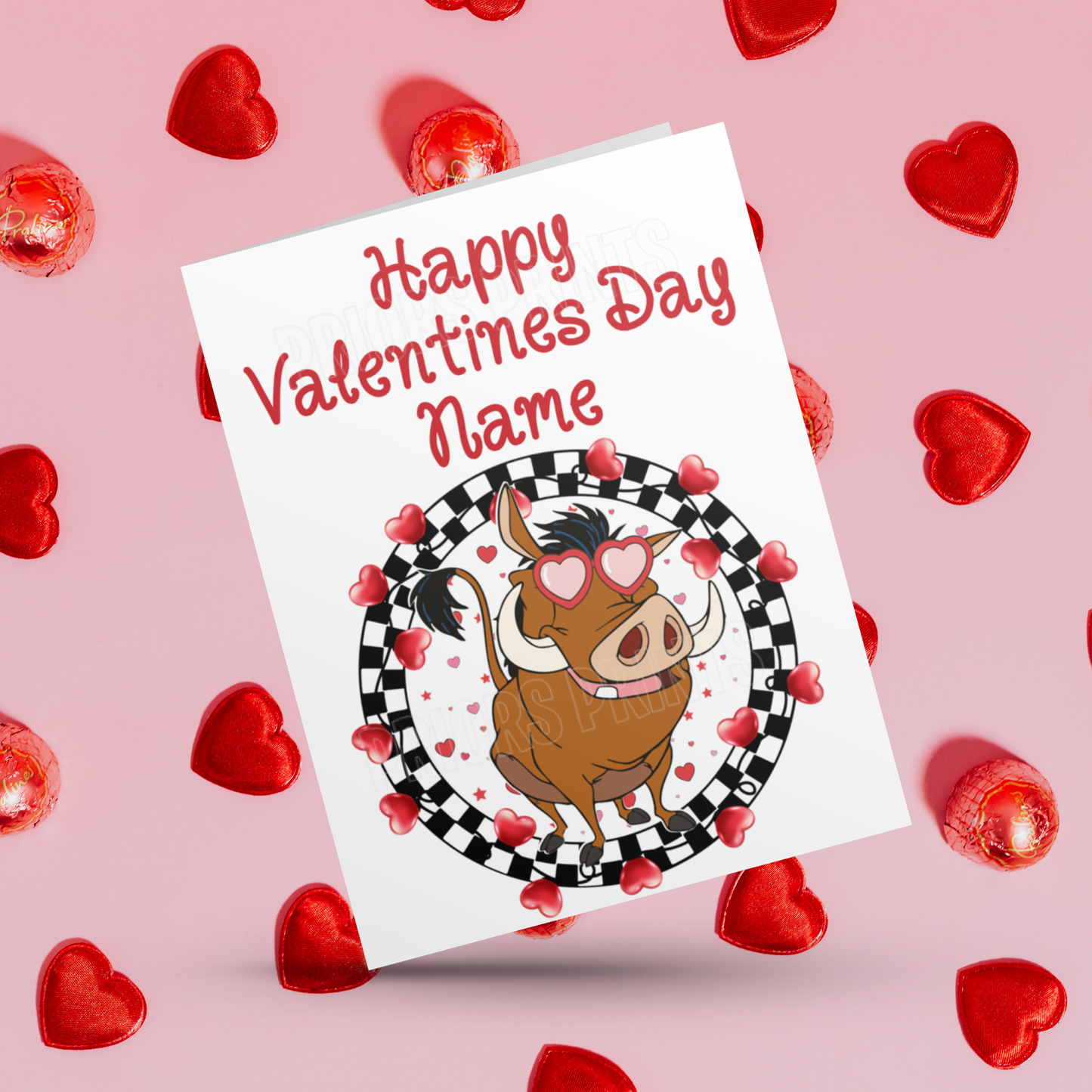 Disney Character Personalised Valentines Day Card 2 I Minnie I Mickey I Winnie The Pooh I Lion King I Lady & The Tramp I Dumbo I Pluto