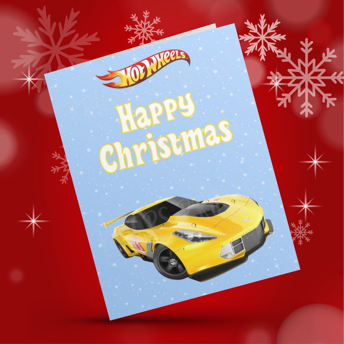 Hot Wheels Christmas Cards