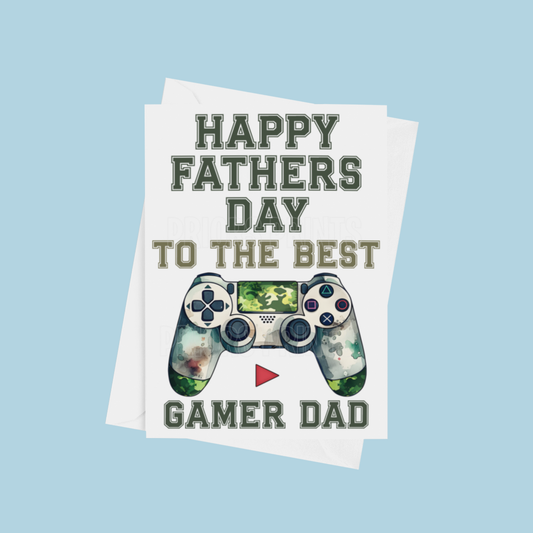 Gamer Dad- Fathers Day Card