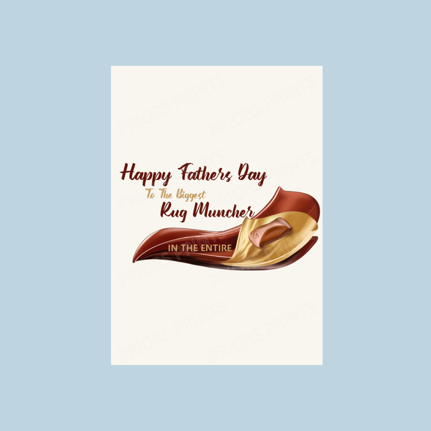 Galaxy Offensive Happy Fathers Day Chocolate Bar Wrapper