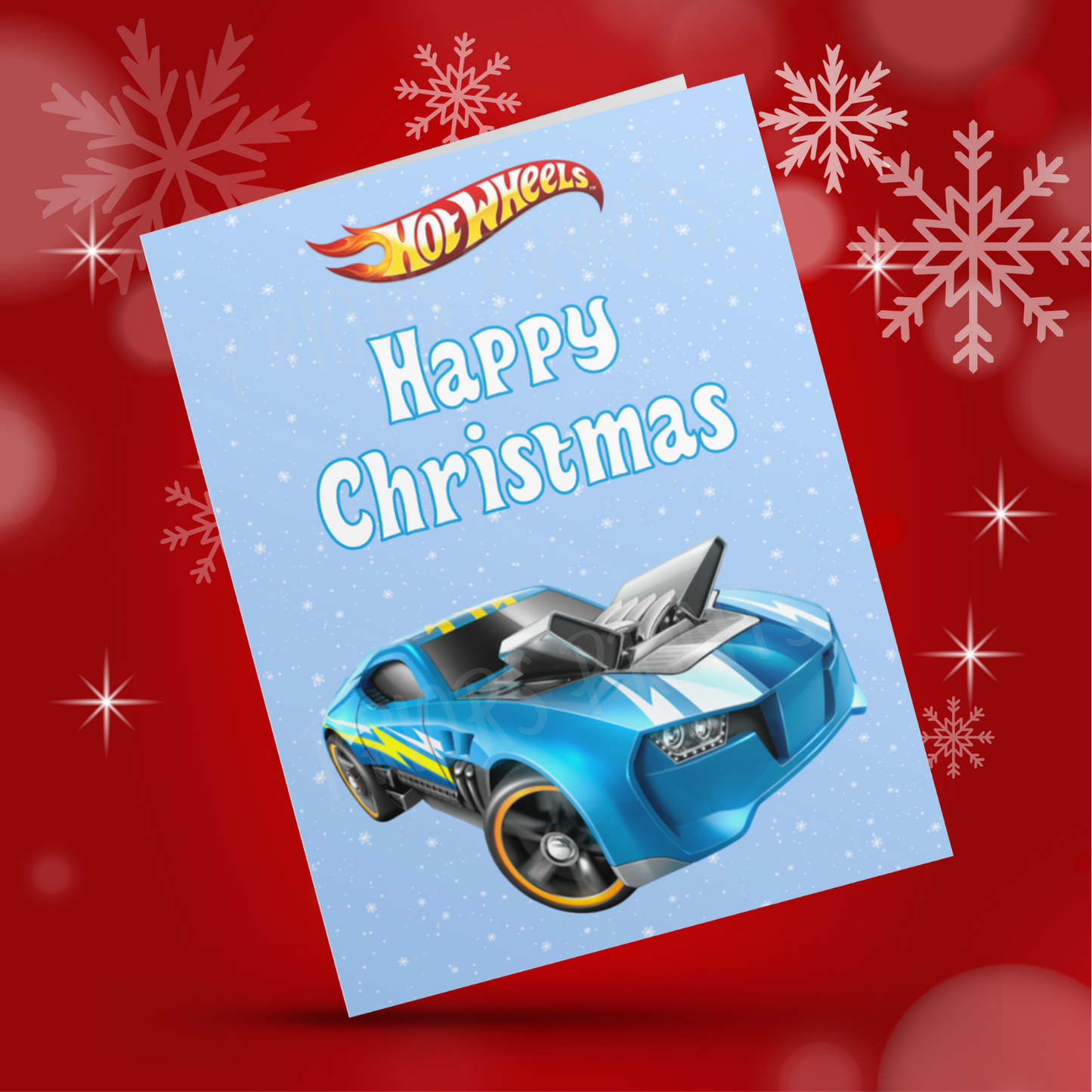 Hot Wheels Christmas Cards