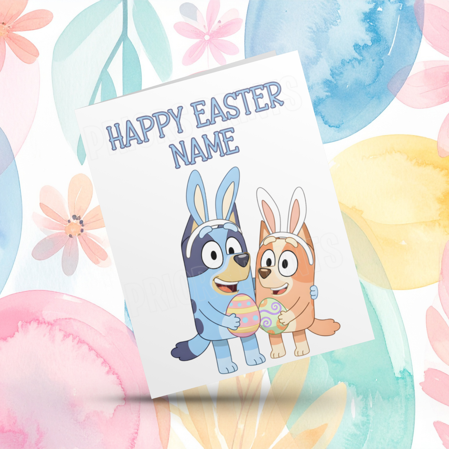 Bluey Personalised Easter Card
