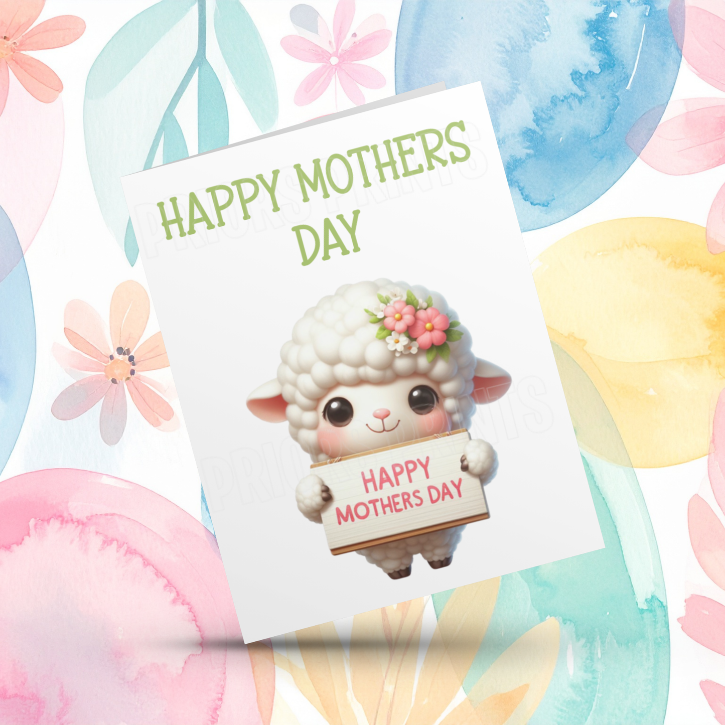 Cute Animals Happy Mothers Day Card