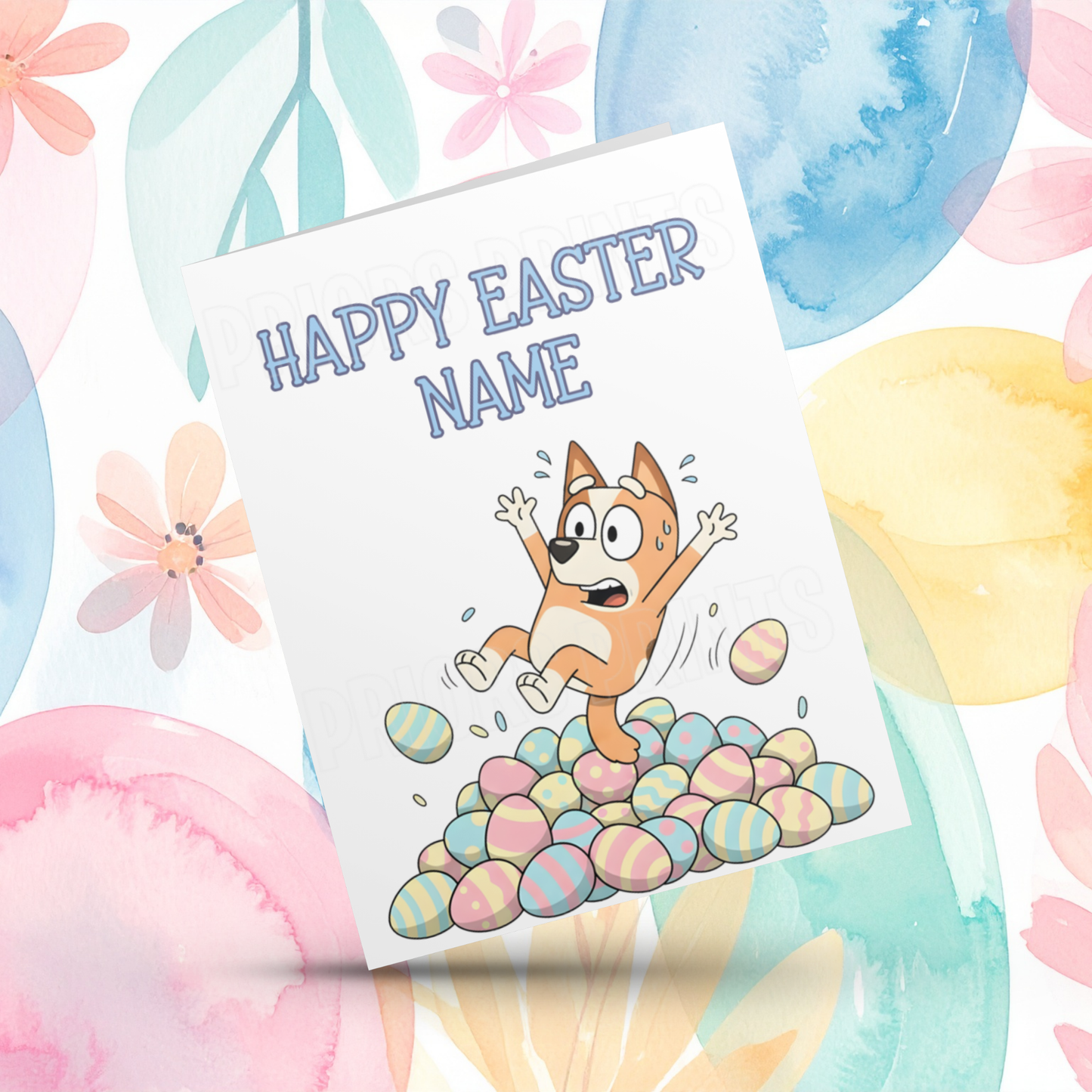 Bluey Personalised Easter Card