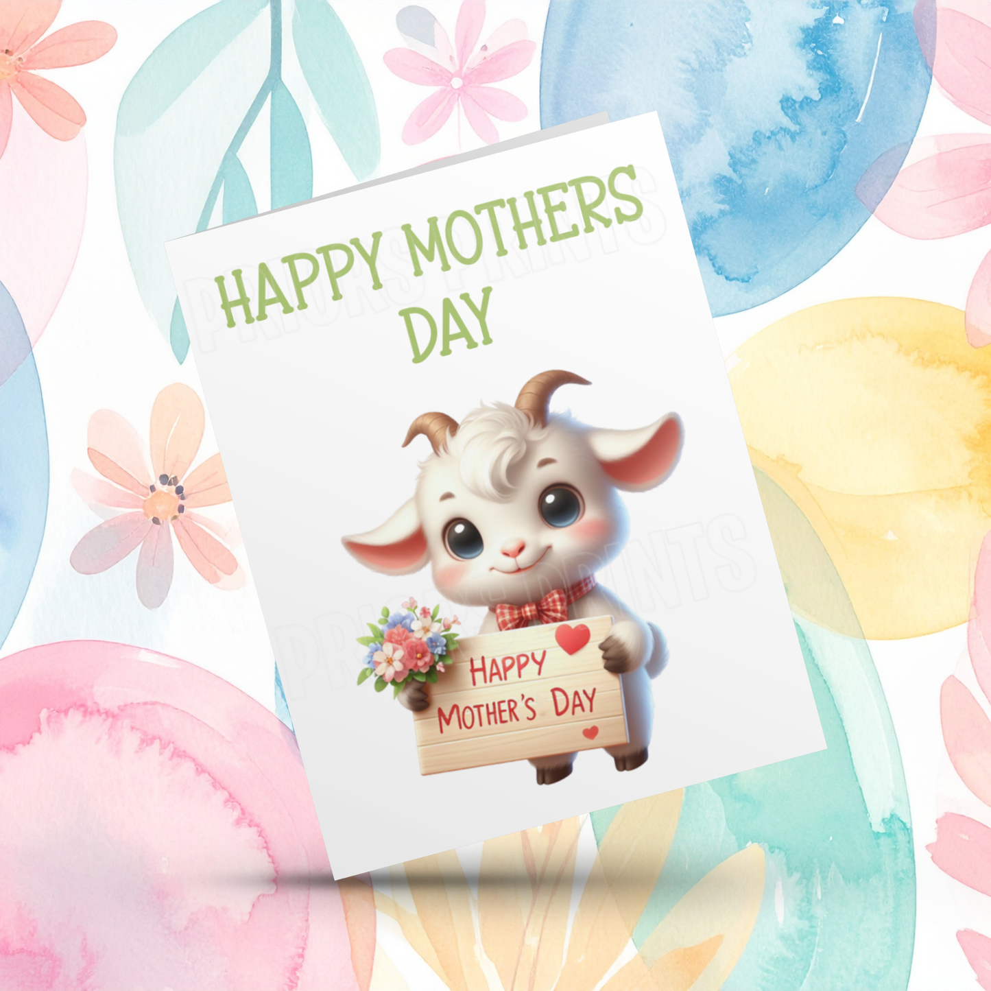Cute Animals Happy Mothers Day Card