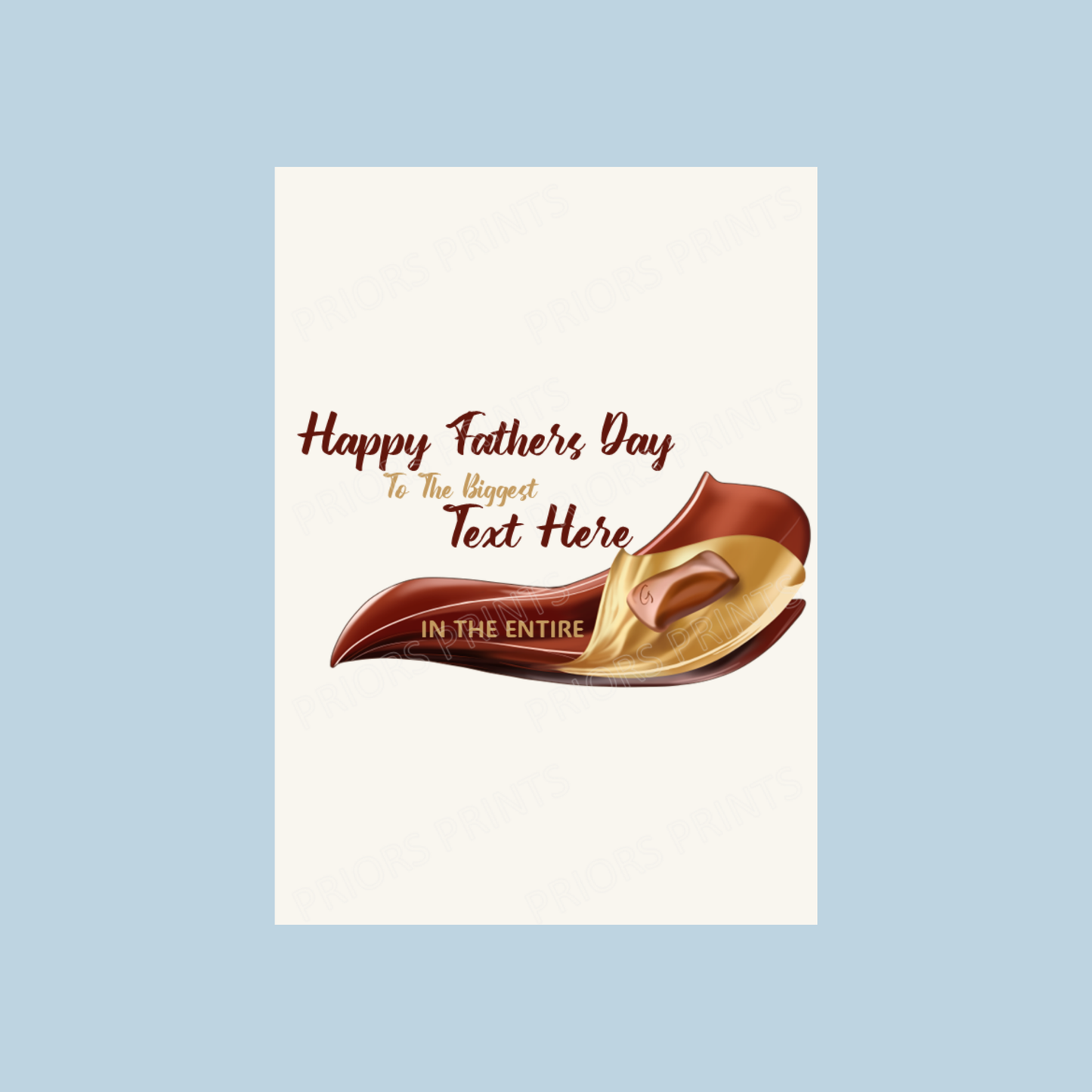Galaxy Offensive Happy Fathers Day Chocolate Bar Wrapper