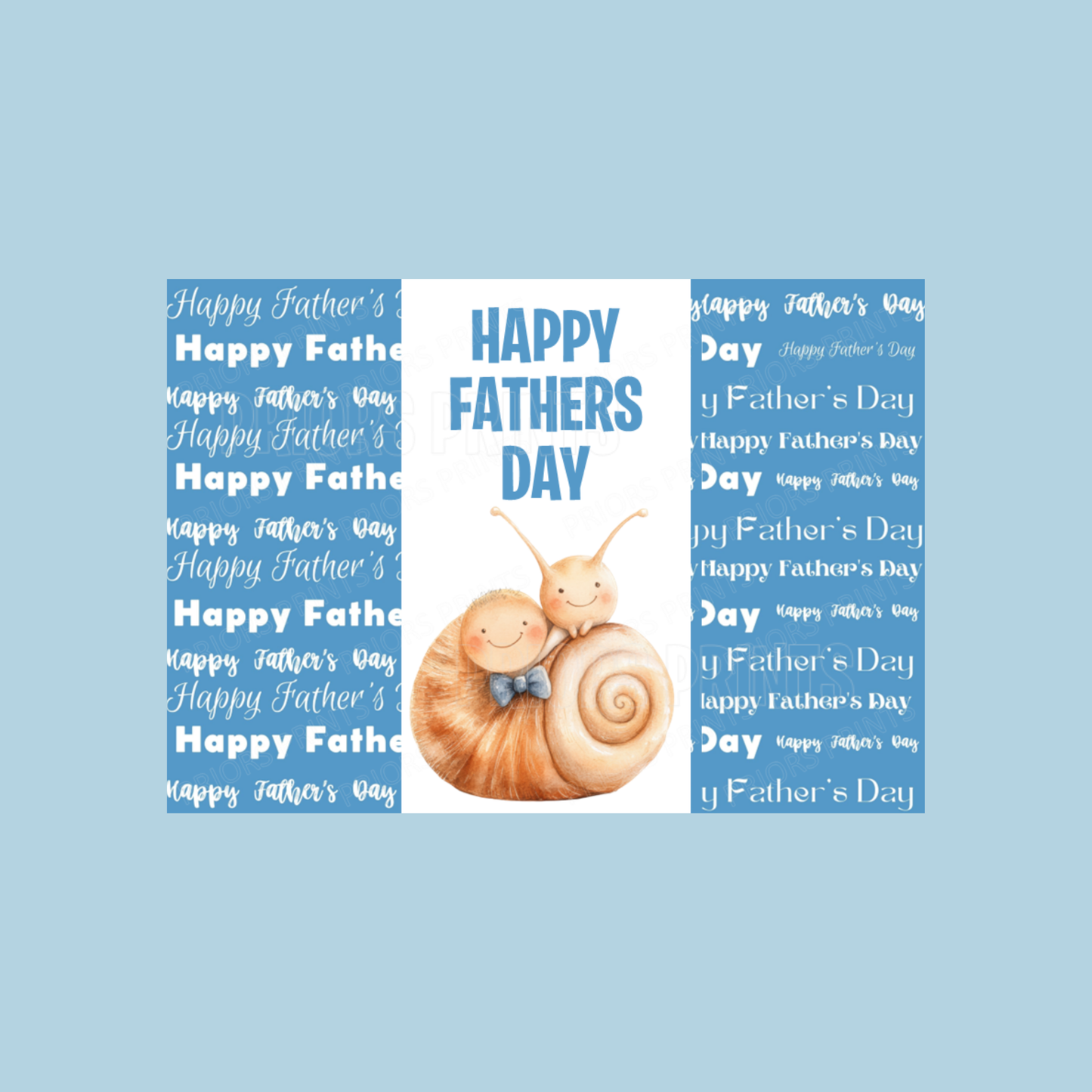 Cute Animals Happy Fathers Day Chocolate Bar Wrapper