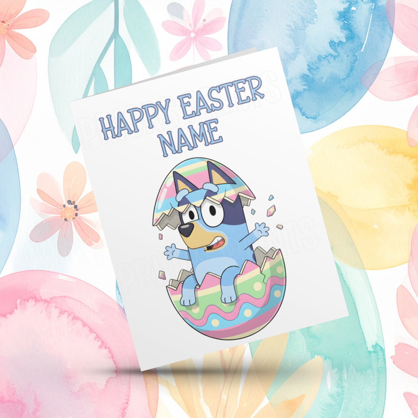 Bluey Personalised Easter Card
