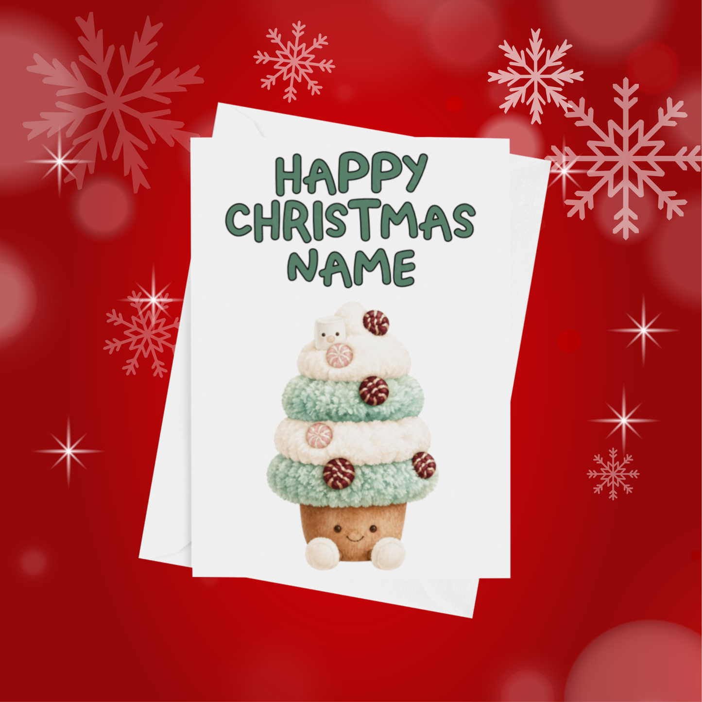 Jelly Cat Personalised Christmas Card